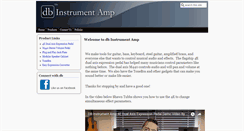 Desktop Screenshot of dbinstrumentamp.com