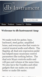 Mobile Screenshot of dbinstrumentamp.com